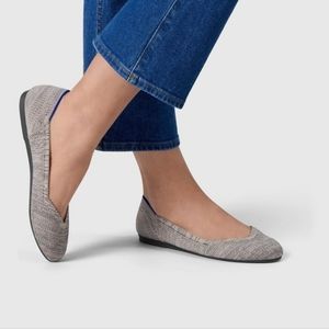 LIKE NEW sz8 Rothy's taupe heather flats retired color